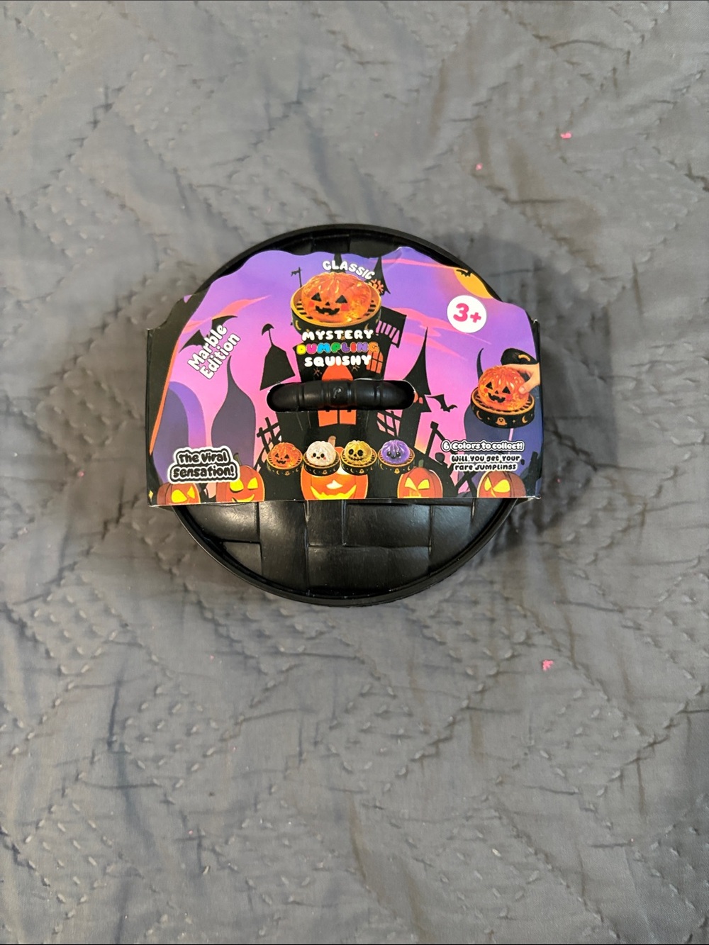 Mystery Halloween Pumpkin Squishy Toy - Purple & Black